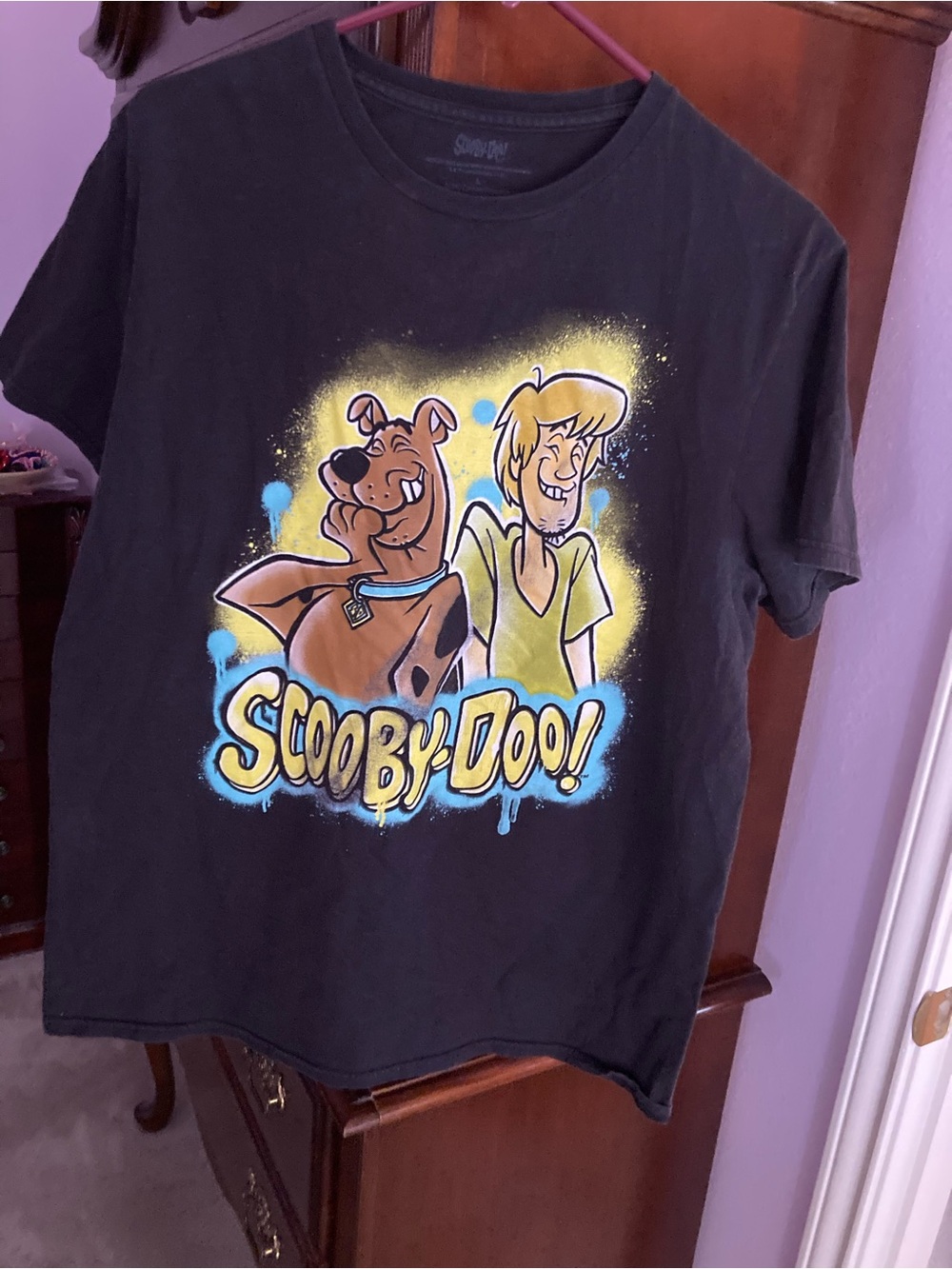 Scooby-Doo Graphic Short Sleeve Tee - Black